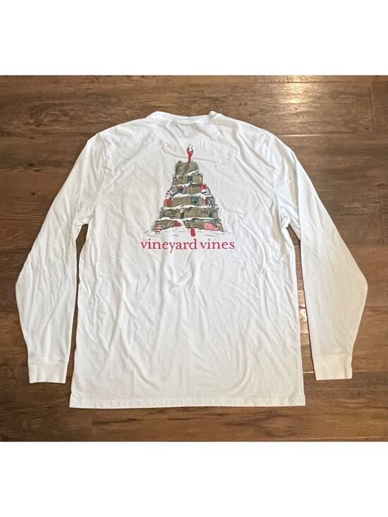 Vineyard Vines Other - Vineyard Vines Long Sleeve White Shirt Christmas Mens Large